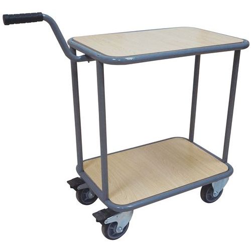 Bordvogn med 2 hylder mini - 200 kg - Manutan Bordvogn med 2 hylder mini - 200 kg - Manutan