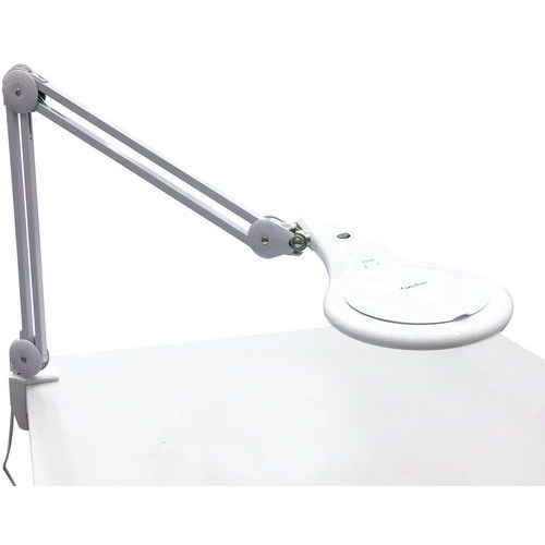 Rund, hvid LED-luplampe - 600 lm - Manutan Expert