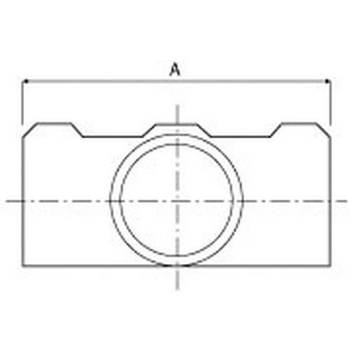 Taille du tube	AØ 27 mm 	88Ø 42 mm 	120Ø 48 mm 	136
