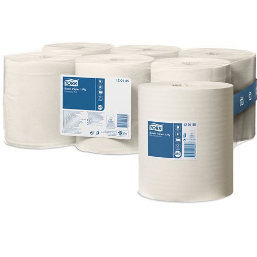 Tork Aftørringspapir Basic 1-lag M2