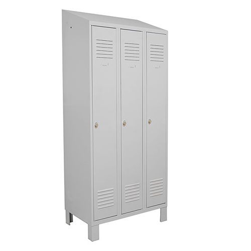 Omklædningsskab rustfri skrå